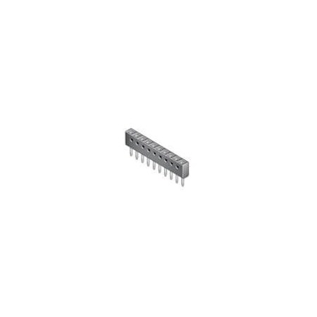 Fci Board Connector, 4 Contact(S), 1 Row(S), Female, Straight, 0.1 Inch Pitch, Surface Mount Terminal,  68617-604